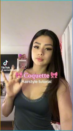 *not my video* Coquette Hairstyle, Preppy Hairstyles, Latina Hair, Cute Hairstyles For School, Cute Simple Hairstyles, Hair Tips Video, Hair Tutorials Easy