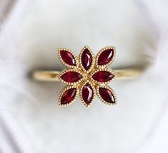 1 new message Ruby Birthstone Ring, Crystal Engagement Rings, Ruby Ring Vintage, Natural Ruby Ring, Engagement Rings For Women, Yellow Engagement Rings, Ruby Crystal, Gold Gemstone Ring, Bridal Wedding Rings