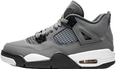 Jordan 4 Retro Cool Grey, Jordan 4 Cool Grey, Gray Nike Shoes, Nike Air Jordan 4, Jordan Shoes Retro, Jordan 4s, Shoes Sneakers Jordans, Shoe Wishlist, Cute Nike Shoes