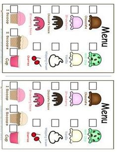 two printable worksheets for children to practice counting