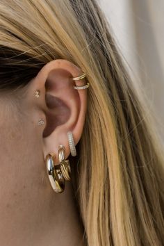 These hoops will make any outfit 100x better. Inspired by style icons of the 90s. Chunky but light weight, you'll never wanna take these off. 14k gold plated with brass base, stainless steel post Measures approx 25mm Coated for long-wearing protection Sold as a pair Trendy Gold Plated Ear Cuff, Gold Plated Huggie Ear Cuff, Trendy Adjustable Gold Cartilage Earrings, Trendy Gold Nickel-free Cartilage Earrings, Tarnish Resistant Huggie Ear Cuff, Trendy Gold Cartilage Earrings, Trendy Single Hoop Cartilage Earring, Modern Small Hoop Gold Piercings, Modern Gold Small Hoop Piercings