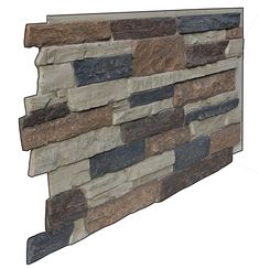 Faux stone panels provide a cost-effective and versatile solution for enhancing the aesthetics of indoor and outdoor spaces with their lightweight, easy-to-install, and low-maintenance properties, offering a wide variety of colors and styles that suit any design preference, and covering 7.3 sq ft per panel, they allow for easy calculation of the required amount, making them an ideal choice for those seeking the beauty and durability of natural stone without the installation challenges and high c Exterior Stone And Siding Combinations, Faux Rock Panels, Stone Siding Panels, Stacked Stone Panels, Faux Stone Siding, Composite Siding, Stone Veneer Panels, Faux Stone Walls, Faux Stone Panels