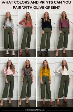 Shop Cozy Roll Crewneck Sweater and other curated products on LTK, the easiest way to shop everything from your favorite creators. Olive Pants Outfit, Olive Green Pants Outfit, Green Pants Outfit, Olive Pants, Olive Green Pants, Fashion Hacks Clothes