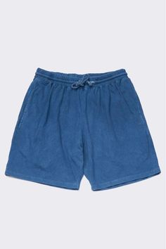 Organic cotton jersey fabric shorts with 2 large pockets, cotton drawcord, and 6" inseam. They are a medium blue color due to the indigo plant dye. Shorts Png, Masc Style, College Clothes, Brown Joggers, Indigo Plant, Style Moodboard, Women Jogger Pants, Chill Fits, Cotton Jersey Fabric