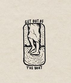 the logo for get out of the boat