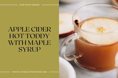 apple cider hot toddy with maple syrup