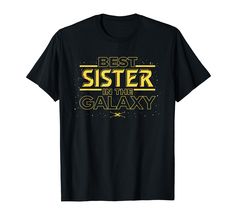 PRICES MAY VARY. Official Star Wars Merchandise Star Wars T Shirts for Sister; Star Wars Shirts for Sis; Star Wars Gifts for Sister; Sister Birthday; Star Wars Shirts for Family; Tee Shirts for Sister; Hoodies for Sister; Best Sister; In the Galaxy; Sister; Sis; Star Wars Sister; Family; Trip; Vacation Lightweight, Classic fit, Double-needle sleeve and bottom hem Sister Hoodies, Star Wars Baby Shower, Brother Humor, Best Cousin, Uncle Tshirt, Galaxy Shirt, Uncle Birthday, Grandpa Birthday Gifts, Lips Shirt