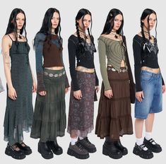 Oversized Cottagecore Outfit, Casual Skirt And Dress Outfits, Alternative Fall Fashion 2023, Style Ideas Outfit Aesthetic, Skirt Over Skirt, Art Inspired Outfits, Fall Outfits With Long Skirts, Minga London Outfits, Outfit Ideas With Long Skirts