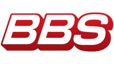 the bbs logo is red and white with black letters on it's sides