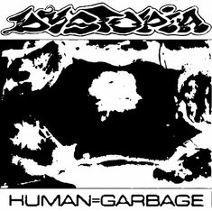 the logo for human garbage, which is also used as an advertisement