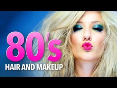 Glam Rock Makeup, 1980's Hair, 80s Hair And Makeup, 1980s Makeup And Hair, 80’s Makeup, 80’s Hair, 1980s Makeup, 80's Hair, Rock Makeup