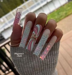 Snowflake Nails, Trendy Winter, Winter Nail