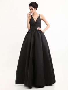 Fabric Taffeta Embellishment Pleated Hemline/Train Floor-Length Silhouette A-Line Neckline V-neck Sleeve Length Sleeveless Fully Lined Yes Built-in Bra Yes Occasion Formal Evening Weight 2.00kg Sleeveless Satin V-neck Dress For Evening, Black Sleeveless Satin Dress For Wedding, Sleeveless Black Satin Dress For Wedding, Black Sleeveless Satin Prom Dress, Satin V-neck Evening Dress With Pleated Bodice, Fitted Taffeta V-neck Dress, V-neck Evening Dress With Pleated Bodice For Prom, V-neck Pleated Bodice Gown For Prom Season, Black Gown With Satin Finish For Gala