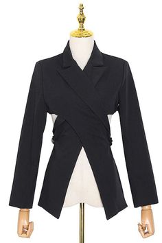 This split jacket is an easy way to channel the season's spurk resurgence.Crafted fromcotton, it features Lapel Blazer, black cross split and button fastening.Cinch theconnected belt to define the waist, and team it with black boots to complete the look.Turnheads with this long blazer jacket.Size Chart（CM）: Black Blazer With Belt Loops For Office, Black Fitted Belted Blazer, Fitted Black Belted Blazer, Fitted Long Sleeve Blazer With Belt, Black Long Sleeve Outerwear With Belt Loops, Black Long Sleeve Outerwear With Belt, Spring Blazer With Belt And Long Sleeves, Long Blazer Jacket, Modern Suits