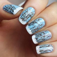 Winter Nail Art Designs, Trendy Nail Art Designs, Nail Polish Art, Creative Nail Designs, Latest Nail Art, New Nail Art, Nail Styles