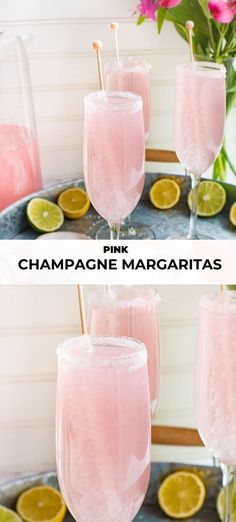 the best pink champagne margarita recipe