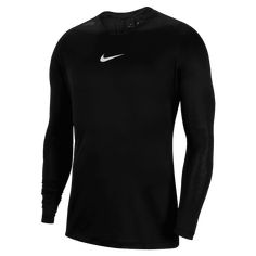 FIRST LAYER. FAST LAYER. For matches when you need a little extra warmth, the Nike Dri-FIT Park First Layer Jersey provides coverage that won’t cut down your speed. The stretchy fibers and Invisible Thumb Loops create a streamlined layer that moves smoothly below your kit. This product is made with 100% recycled polyester fibers. Dri-FIT technology helps you stay dry, comfortable and focused. Stretchy fabric with a smooth face provides a low-friction underlayer. Invisible Thumb Loops stay hidden Style Gym, Smooth Face, Layered Long Sleeve, Layered T Shirt, Mens Soccer, Layer Top, Thermal Shirt, Thermal Long Sleeve, Long Sleeve Jersey