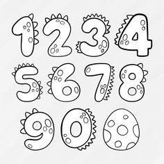 the numbers are drawn in black and white to make it look like they have different shapes