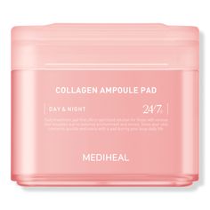 Collagen Ampoule Pad - MEDIHEAL | Ulta Beauty Mediheal Toner Pads, Trendy Skincare, Collagen Skin Care, Nighttime Skincare, Wishlist 2024, Waterproof Liquid Eyeliner, Skin Care Cleanser, Makeup Bag Organization, Skin Prep