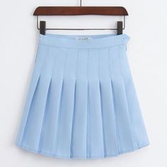 Color: Sky Blue, Size: XS Wind Skirt, Basic Fashion, Cosplay Kawaii, Colorful Skirts, High Waisted Pleated Skirt, Pleated Tennis Skirt, Kawaii Harajuku, Tennis Skirts, High Waist Skirt