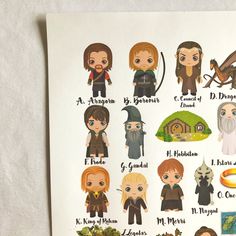 the lord's avatars are depicted in this sticker sheet, which is printed on white paper