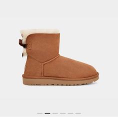 Nwt In Box In Chestnut Color. Bow Ugg, Ugg Mini Bailey Bow, Ugg Store, Ugg Boot, Boot For Women, Mini Baileys, Ugg Mini, Bailey Bow, Athleisure Wear