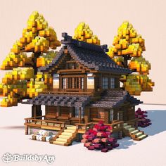 an image of a house made out of lego blocks