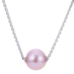 Indulge in elegance with our Sterling Silver Freshwater Pearl Solitaire Necklace. Crafted from sterling silver and adorned with an 11MM freshwater pink pearl, this necklace exudes sophistication. The 18" chain is adjustable to 20", providing the perfect fit for any occasion. Elevate your style with this luxurious piece. Affordable Sterling Silver Pearl Necklace Gift, Rare Pearls, Diamond Fashion Jewelry, Solitaire Necklace, Jewelry Appraisal, Diamond Free, Solitaire Necklaces, Sell Gold, Fashion Jewelry Earrings