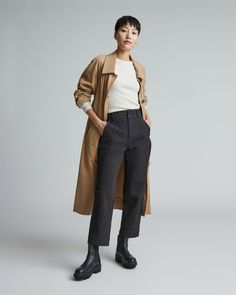 The Organic Straight-Leg Pant Black – Everlane Organic Fertilizers, Cover Crops, Slouch Jeans, Crop Rotation, Straight Leg Pant, Water Usage, Straight Crop Jeans, Straight Fit Jeans, Button Fly Jeans