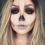 Vezi această fotografie Instagram de @leslie_love  • 2,416 de aprecieri Skull Make Up, Halloween Skeleton Makeup, Pelottava Halloween