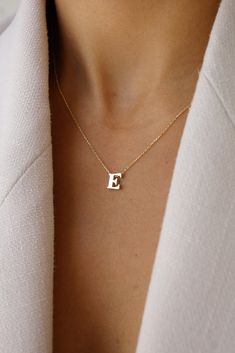 https://www.brillianceindiamonds.com/ Block Fonts, Block Font, Fine Jewelry Collection, Initial Necklace, Classic Looks, Minimalist Design, Thoughtful Gifts, Solid Gold, Initials