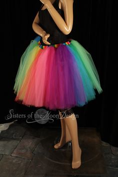 Smart Buys! Double Rainbow tutu tulle skirt knee length adult Pride run race dance costume carnival Rave club - Adul tutu - XS to Plus size - SOTMD starting from $80.00 See more. 🤓 #RaveTutu #AdultTutu #RainbowTutu #PrideWedding #PrincessParty #PrideTutu #TutuSkirt #BacheloretteParty #ClownTutu #ClubWear Multicolor Tulle Tutu Dress For Costume Party, Fun Fitted Tutu Dress For Party, Fitted Multicolor Tutu Dress For Fun, Fun Fitted Multicolor Tutu Dress, Fitted Multicolor Tutu Dress, Fitted Tutu Dress For Carnival Costume Party, Fitted Tutu Dress For Costume Party And Carnival, Carnival Costume Party Fitted Tutu Dress, Stretch Tulle Tutu Dress For Costume Party