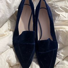 Coke Haan Velvet Blue Loafers Size 8.5 Are Brand New Never Worn Selling Only Several Sites For Cheap, Selling For Only $60 Great For Grifting Or Treating Yourself Blue Flat Loafers For Fall, Blue Slip-on Flats For Fall, Blue Closed Toe Flats For Fall, Blue Pointed Toe Flats For Fall, Blue Pointed Toe Flats For Formal Occasions, Chic Blue Pointed Toe Loafers, Blue Pointed Toe Slip-on Flats, Casual Blue Pointed Toe Loafers, Blue Pointed Toe Flats For Office