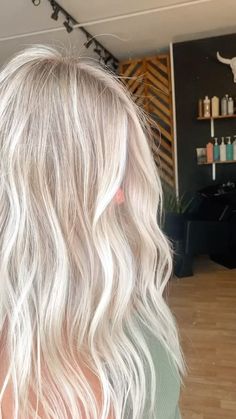 Bright Blonde All Over Color, Light Blonde Summer Hair, Bright Blonde Inspo Hair, Blonde Bright Hair, Blonde Hair Inspiration Highlights, Bright Blonde Summer Hair, Light Blonde Hair Ideas, Cool Icy Blonde Hair, Light Platinum Blonde Hair