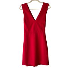 Lulu's Red Sleeveless Dress With Crossed Back Straps Xl Condition: Good Condition, Still Has Tags But Minor Pulling In A Couple Places, Shown In Photos. Size: Xl Approx. Measurements: (Taken While Garment Is Lying Flat. Measurements Already Doubled Where Applicable) Armpit To Armpit- 19" Length- 24.5" From Front Center To Hem Waist- 32-34" Red Casual Sleeveless Dress For Night Out, Red Sleeveless Mini Dress For Night Out, Casual Red Sleeveless Dress For Night Out, Red Sleeveless Lined Mini Dress, Red Sleeveless Playwear Dress, Red V-neck Dress With Adjustable Straps, Red Sleeveless Mini Dress With Back Zipper, Casual Red Sleeveless Knee-length Dress, Red Sleeveless Mod Dress