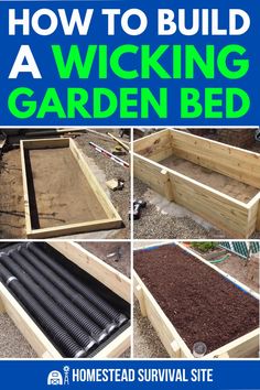 how to build a wicking garden bed for your backyard or yard with pictures and instructions