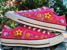 Welcome to my shop! These are all hand embroidered with a spring time theme. Size is a 9 Womens, 7 men's. Color name is astral pink. Can be personalized with name/date for free. Like these but need a different color, size, theme?.. just message me! Spring Embroidered Sneakers With Logo, Spring Sneakers With Multicolor Embroidery And Appliques, Casual Sneakers With Custom Embroidery, Casual Sneakers With Custom Embroidery For Spring, High-top Sneakers With Embroidered Graphics For Spring, Spring Sneakers With Floral Embroidery, Pink Sneakers With Embroidered Logo For Spring, Casual Spring Sneakers With 3d Embroidery, Casual Sneakers With 3d Embroidery For Spring