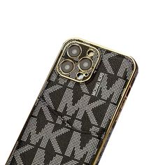 a cell phone with an intricate design on it