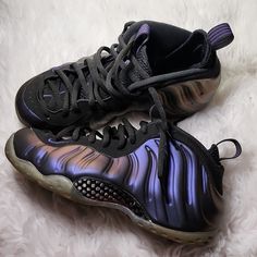 No Box, Well Loved. Wear Can Be Viewed In Photos. All Offers Considered. One Of The Most Talked About Sneakers The Past Few Months Is The Varsity Purple Air Foamposite One. Most Call Them The Eggplant Foamposite But The Colors Are Black And Varsity Purple With A Very Icy Clear Outsole. With Its Futuristic Styling, Design And Production, The Foamposite One Has Gained A Loyal Following Since It Initial Release In The 90s. Foamposites Outfit, Cdg Foamposite, Nike Foamposite, Foam Posites, Better Love, Eggplant, Mens Shoes Sneakers, Purple And Black, Nike Men