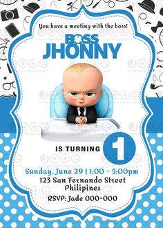 Baby Boss Invitations, Boss Baby Birthday Party Boy Invitation, Boss Baby Background For Invitation, Boss Baby Invitation Template Free Editable, Boss Baby Invitation Layout, Boss Baby Birthday Invitation Card, Boss Baby Background Design, Baby Boy 1st Birthday Invitation Card, Baby Boss Theme Party Ideas