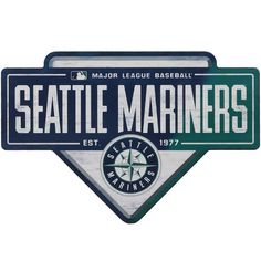 the seattle mariners logo is shown on a white background