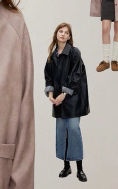 Oxford Style Women, Black Coat Autumn Outfit, Rainy Day Winter Outfit, Workwear Outfits Women, Fw 2024, 90s Winter, Ny Outfits, 가을 패션, Outfit Goals