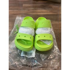 Crocs Women’s Classic Crush Platform Slide Sandals Size 9m W11 Nwt Acid Green Brand New With The Tags Features: Sandal Size: Womens 11 Condition: New With Tags Spring Green Non-slip Sport Sandals, Green Non-slip Sport Sandals For Spring, Green Synthetic Slide Sport Sandals, Comfortable Green Sport Sandals For Spring, Casual Green Adjustable Sport Sandals, Green Synthetic Slides With Round Toe, Green Non-slip Casual Sandals, Green Non-slip Flat Sandals, Green Non-slip Synthetic Sandals