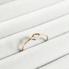 Solid Gold Knot Ring 14k Solid Yellow Gold Stackable Knot - Etsy Knot Rings, Gold Knot Ring, Dainty Gold Ring, Dainty Gold Rings, Friendship Rings, Etsy Bridesmaid Gifts, Half Eternity Ring, Knot Ring, Jewelry Essentials