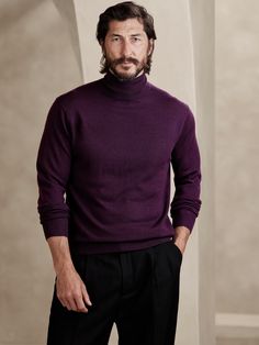 Franco Italian Merino Turtleneck Sweater | Banana Republic Merino Wool Turtleneck Sweater With Ribbed Collar, Merino Wool High Neck Turtleneck With Ribbed Cuffs, Classic Merino Wool Turtleneck Sweater, Classic Merino Wool Turtleneck With Ribbed Collar, Classic Knitted Winter Turtleneck, Classic Solid Turtleneck Polo Sweater, Classic Knitted Turtleneck For Fall, Classic Solid Color Turtleneck Polo Sweater, Classic Winter Turtleneck Polo Sweater