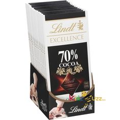 Lindt EXCELLENCE Intense Dark 70% Cocoa Chocolate Bar - 100 g Halloween Party Candy, Dark Chocolate Gift, Dark Chocolate Candy, Valentines Day Chocolates, Cocoa Chocolate