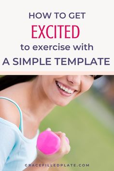 If you need motivation to exercise--here is is! This simple template will motivate you to exercise, whether you're at home or at the gym. Break your workout down into three intervals that you can enjoy, while targeting your specific trouble areas! #exercisemotivation #easyworkout #exerciseforweightloss