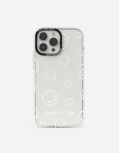 an iphone case with circles on it