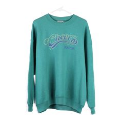 Vintage green Boston Lee Sweatshirt - mens xx-large Vintage Green Oversized Sweater, Green Crew Sweater With Graphic Print, Green Crew Neck Sweater With Graphic Print, Retro Green Oversized Sweatshirt, Retro Green Cotton Sweater, Green Oversized Retro Sweatshirt, Oversized Green Retro Sweatshirt, Oversized Green Sweats For Streetwear, 90s Style Green Long Sleeve Sweater