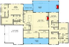 the floor plan for this home